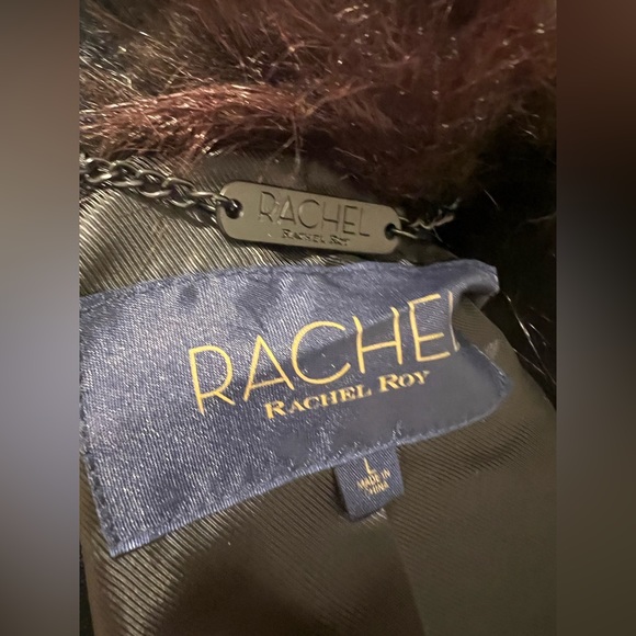 Rachel Roy Faux Fur Jacket - Multicolor Size L - Picture 5 of 5